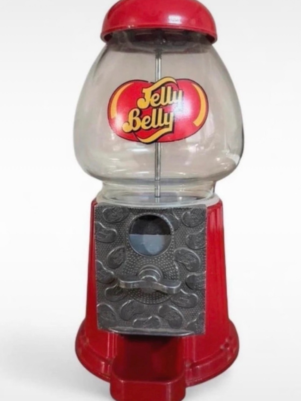 Jelly Beans Red and Yellow Vintage-Style Gumball Candy Dispenser